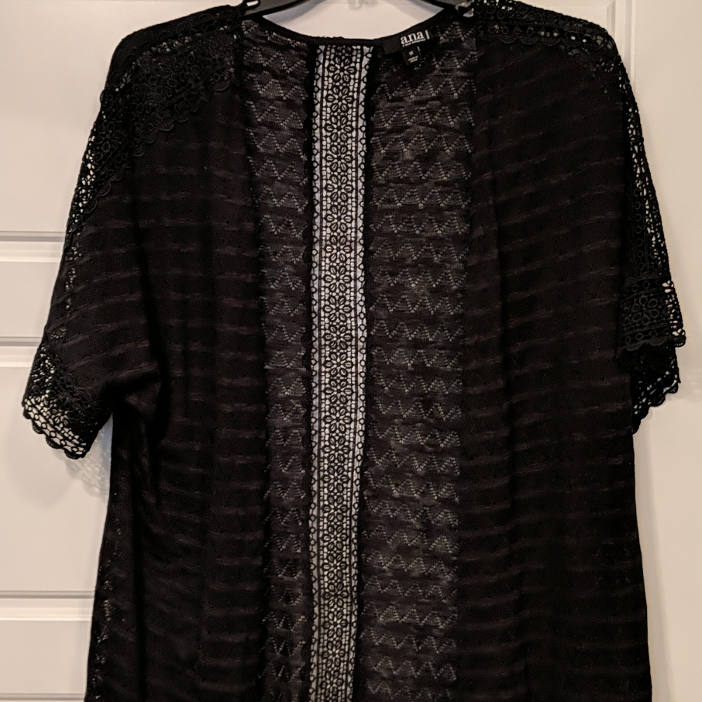 Black lace sweater